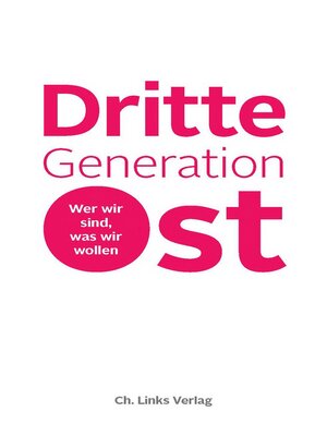 cover image of Dritte Generation Ost